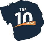 Top 10 Areas