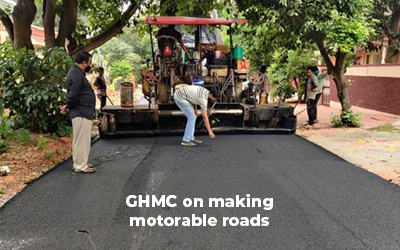GHMC on making motorable roads