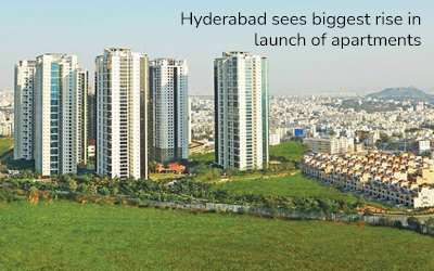 Hyderabad sees biggest rise in launch of apartments