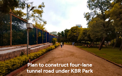 A Four Lane Tunnel Road Is Being Built Beneath KBR Park